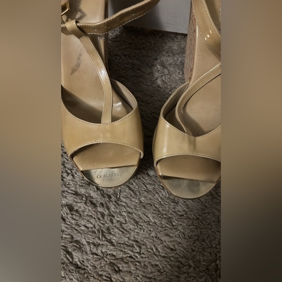 Jimmy Choo Patent Leather Wedge sandal - Picture 3 of 12